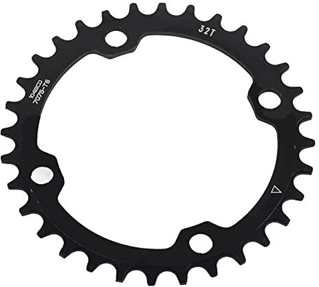 Anneau de Chaîne de Vélo, Plateau 104 BCD 32/34/36/38T Plateau de Pédalier Simple Large Étroit en Allige d'Aluminium pour Vélos de Route Cyclisme en Plein Air