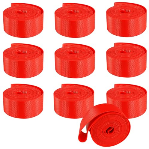 Dhieong 10 Pack Bicycle Rim Strip Rim Tape Inner Tube Protection Pad Puncture Proof Belt Fits Rim Tape (5 x 26 & 5 x 700c)