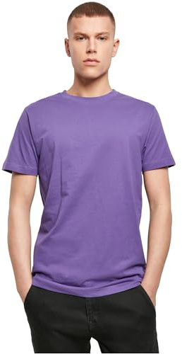 Build Your Brand Maglietta da uomo, girocollo, basic, disponibile in diversi colori, taglie da XS a 5XL, Uomo, T-shirt, BY004, Viola - Ultraviolet, XS