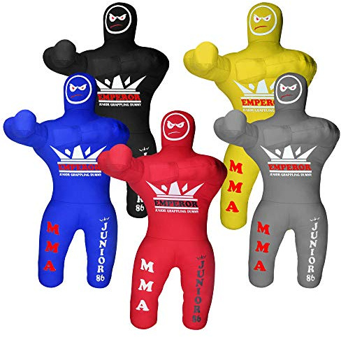Emperor Kids Grappling Dummy for MMA, Boxing, BJJ, Judo, Blue (Unfilled, Canvas, 47'’, L, 36.3 kg, Unisex, Ages 3+, EMX)