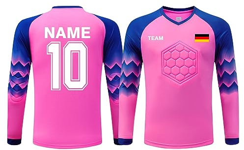 ORYG Torwarttrikot Kinder Herren Personalisierte Torwarttrikots Kit Torwart Trikots für Kinder mit Name Team Logo