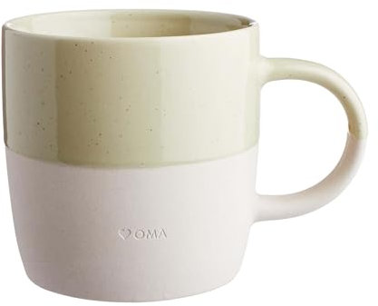 BUTLERS Tasse mit Henkel 350ml Steingut Kaffeetasse mit Spruch: Oma -ME TIME- Spülmaschinen- und mikrowellenfest, ideal auch als Tee-, Latte Macchiato- oder Cappuccino Tasse