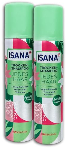 2-pack ISANA torrschampo resestorlek 2 x 75 ml