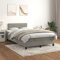 Willood Boxspringbett mit Matratze Hellgrau 120x200 cm SamtHorizontale Streifen