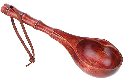 Runder Holzlöffel Im Japanischen Stil, Saunakelle, Küchensuppenlöffel, Zubehör Zum Kochen