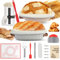 Cesta para levar pan, cesta de fermentación, kit de inicio para pan de masa madre, banneton, regalos para hornear para panaderos, mujeres, esposas, mamás y amigas