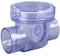 TICFOX Non-Return Single Check Valve, Check Valve Backwater Backflow Prevention PVC Inline One Way Valve for Showers Toilets and Outdoor Taps
