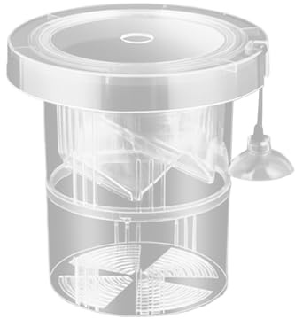 Biniveil Scatola di allevamento per acquario, scatola di isolamento per acquario, regolabile, riutilizzabile, per allevamento di fritture, cibo vivo, coltivazione di animali acquatici feriti