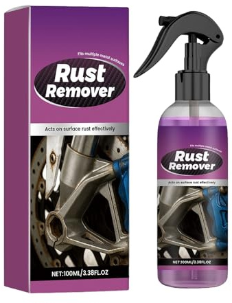 Spray removedor de óxido, 100 ml, limpiador de manchas de óxido, convertidor de hierro de pintura para automóviles, ruedas, baño, chasis, maquinaria industrial marina, reparación del hogar, taller
