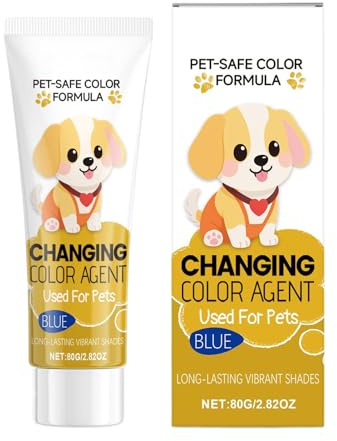 Tinte Para Pelo De Mascotas,Suministros Para Mascotas De Larga Duración | Tinte Cambiador De Color Seguro Para Perros - Para Cachorros Perros Hogar Viaje Escenario Aseo Espectáculos Sesiones De Fotos