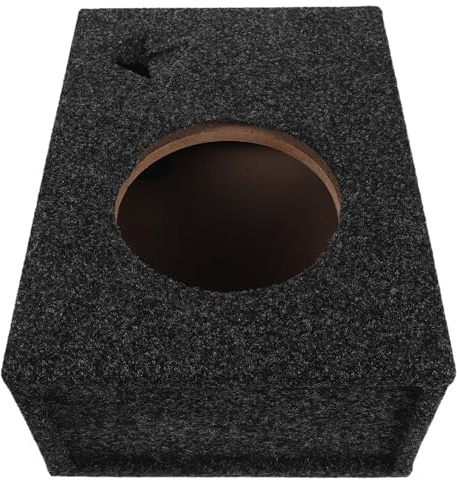 INOOMP Caisson de Basses Carré 6,5 Pouces Ultra-Mince en Bois pour Enceinte de Voiture, Caisson de Haut-Parleur Scellé Polyvalent pour Camion, Audio Automobile et Usage Bureau