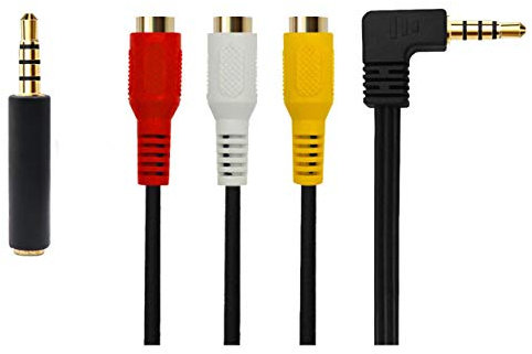 QiCheng&LYS Audio Out Kabel Adapter 3,5 mm aux für TV Box / MP3 / PC/Kamera mit geschirmten 0.2cm(3,5 Biege 3RCA weiblich)