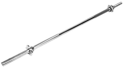 Komodo 4ft Spinlock Barbell Weightlifting 1 Inch Standard Bar