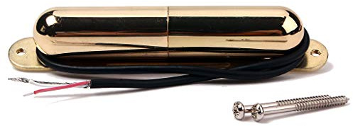 Alnicov gitarr läppstift tub pickup, vintage stil enkel spole pickup för ST gitarr tillbehörsdelar, guld