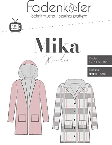 Papierschnittmuster Mantel Mika Kinder
