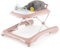 DREAMADE Baby Walker, Klappbare Lauflernhilfe mit 3 Verstellbaren Höhen, Abnehmbarer Spielplatte & Sitz, Lauflernwagen, belastbar bis 12KG (Rosa)