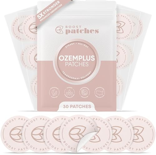 Boost Patches Berberine Patches for Women & Men - 5X Advanced Bioavailable Formula for Weight Management Support with Berberine, Apigenin, Fucoxanthin, EGCG & Chromium - Topical Patch - 30 Day Supply