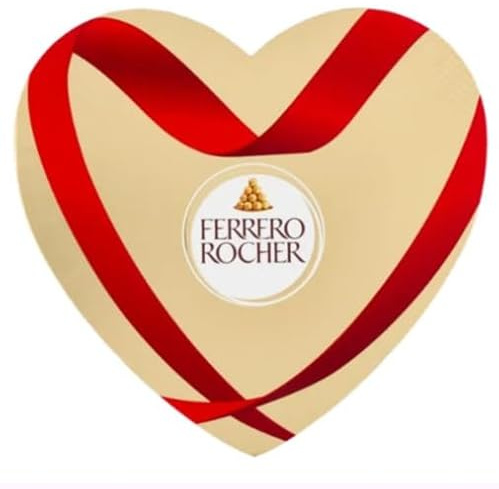 Ferrero Rocher Cuore Praline in Confezione a Cuore da 100 g, Idea Regalo Romantica, Confezione da 2