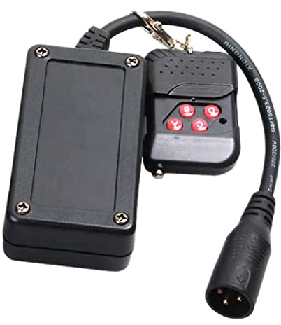 PRATYAHARA RéCepteur de TéLéCommande sans XLR Portable 3 Broches pour Machine à Brouillard de FuméE RéCepteur de ContrôLeur de ScèNe DJ BuéE 400W 900