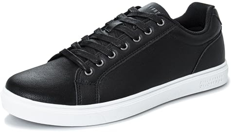 Perry Ellis Mens Casual Dress Fashion Sneakers, Black (10.5 Medium, Adult)
