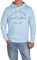 TOM TAILOR Hoodie Herren Regular Fit Kapuzenpullover Pullover Print Schwarz,Größe:XL, Farbe:Middle Sky Blue (34591)