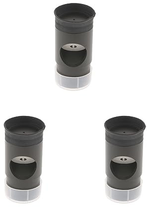 Juego de 3 oculares de colimación Cheshire de 1.25 pulgadas para telescopio refractor refractor corto