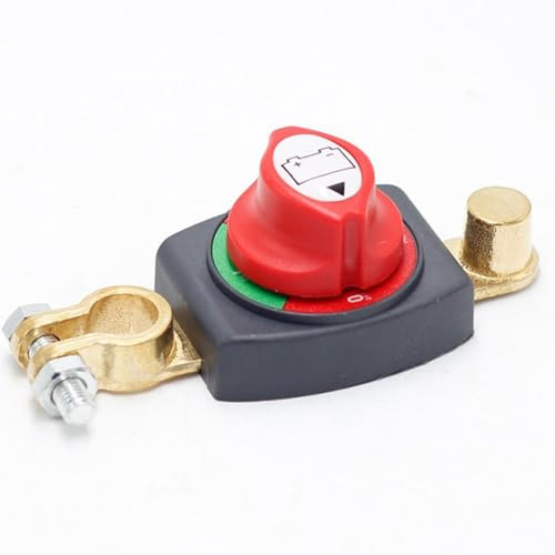 Lotvic Desconectador de Bateria, Interruptor de Batería, Cortacorrientes Bateria Coche, Interruptor Desconectador Bateria para Coche, Camión, Moto, Caravana, Barco