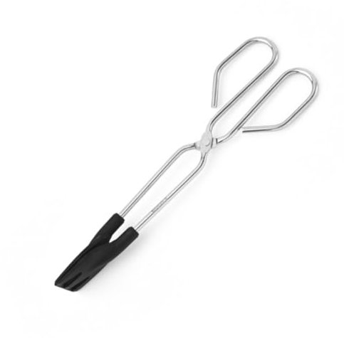SAGELSHN Pinzas Cocina Barbacoa Clips De Parrilla De Acero Inoxidable For Cocinar Bollos Al Vapor Pan Barbacoa Clips Buffet Pinzas para Asar(25cm)