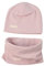 LACOFIA Baby Jungen Mädchen Beanie Mütze und Loop Schal Set Kinder Weiche 100% Baumwolle Strickmützen Kleinkind Hut und Kragen Schals Rosa 7-24 Monate