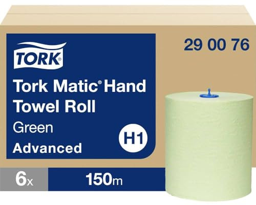 Tork 290076 Matic - Asciugamano a rotolo Advanced, lunghezza 150 m, colore: Verde