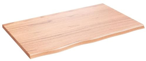 vidaXL Tablero de Mesa, Superficie de Estantería, Tablero de Bricolaje de Repuesto, Superficie de Mesa de Comedor, Madera Roble Tratada Marrón Claro