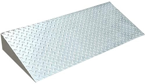 LYUCAYHQ Rampe per Auto in Acciaio Inossidabile, Rampa per Moto con Altezza di 10 e 15 Cm, Rampa Auto, per Veicoli Elettrici, Veicoli con Pianale, Sedie a Rotelle(50 * 30 * 10cm/20 * 12 * 4in)