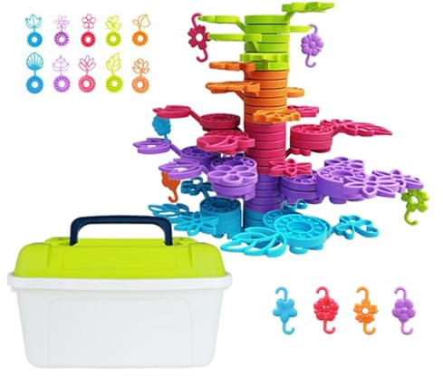 Renchey Jeux d'Empilage - Arbre d'Équilibre à Empiler,Activités Éducatives Dès 3 Ans pour Maternelle Noël Anniversaire Maison Cadeau,Cadeau École Maternelle Jardin d'anniversaire Noël