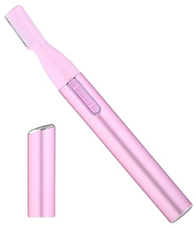 Ögonbryn trimmer, batteridriven liten shaver, precision kroppshårborttagare och bikini trimmer, säker och mild för cheek, läppar, chin, persika fuzz, ben, armstövel, idealisk för smink, födelsedag