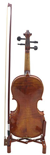 Leoie Portable Adjustable Foldable Musical Instrument Stand with Bow Holder for Violin Stand