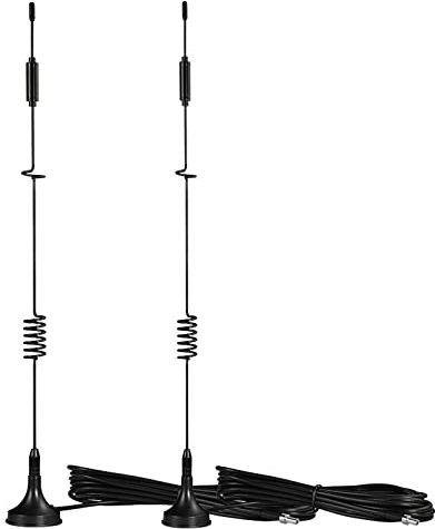 Bingfu 4G LTE Antena TS9(2-Paquete) MIMO 8dBi Base Magnética para Enrutador de Punto de Acceso Móvil MiFi Stick Dongle de Módem USB Huawei ZTE Netgear Unite AirCard 770S AC797S AC815S AC779S 771S 781S