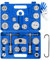 ATPEAM Bremssattel-Kompressionswerkzeug, robuster Bremssattel, Kompressor-Werkzeug, 24 Stück, Universal-Bremssattel-Kompressionswerkzeug, blaues Gehäuse