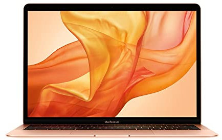Early 2020 Apple MacBook Air with 1.1GHz Intel Core i5 (13 inch, 8GB RAM, 256GB SSD) (QWERTY US) Gold (Renewed)