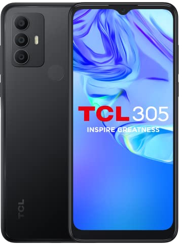 TCL 305 Smartphone Libre 6.52 Pantalla HD+, 32GB ROM + 2GB RAM, Batería 5000mAh, USB Tipo C