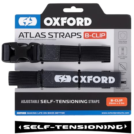 Oxford Atlas B-Clip (Paar) 26 mm x 2,0 m, Asphalt