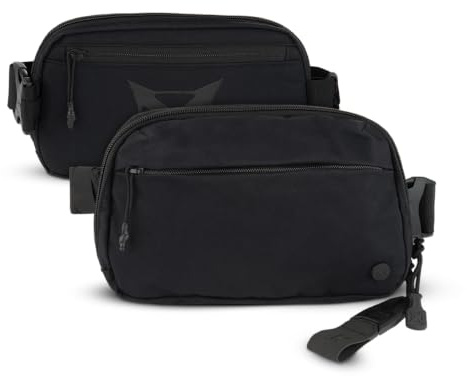Vertx Everyday Tactical Fanny Pack 2.0-100% Nylon Fanny Pack for Men and Women with CCW-Ready Design and Rapid Access Tab - It's Black - 2L