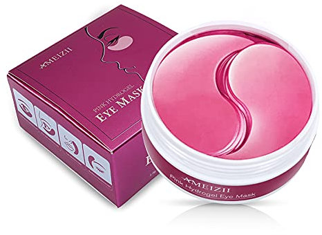 Augenpads mit Hyaluron - Augenmaske - Eye Mask - Anti Aging Kollagen Gel - Augen-Pads - Anti-Falten – Feuchtigkeits-spendend – Anti-Age – gegen Augenringe I 60 Stück - Variante: Pink Hydrogel