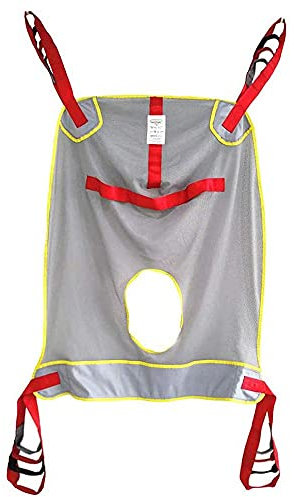 Imbracatura per Toilette Sollevatore per paziente, Vasca in Rete Comoda Sollevatore per paziente Imbracatura per Gambe Divise per Il trasferimento dal Letto alla Sedia a rotelle, Poltrona reclina