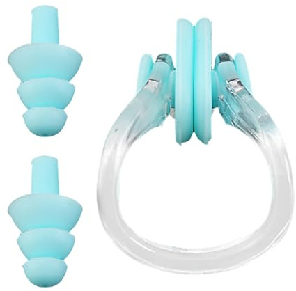 Tapones para los oídos para niños para nadar,Tapones para los oídos | impermeables para nadar para niños | Protector Nasal Para Nadar | Tapones para los oídos impermeables ergonómicos, cómodas