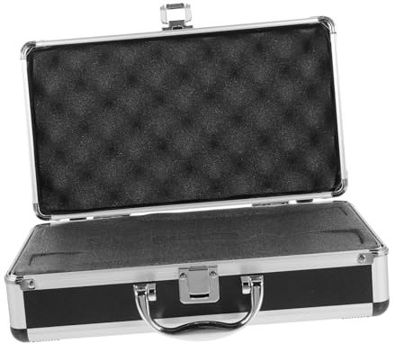 BIUDECO Professionelle Mikrofonbox Aus Robustem Und Stoßfest Mit Weicher Innenpolsterung Kabellosem Mikrofonhalter Tragbar Mit Tragegriff Für Sicheren Transport Und Aufbewahrung Von Wirele