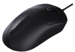GRwzuPUEG Ratón con Cable con Toma USB, diseño ergonómico Suave y Ligero de 1600DPI, Compatible con PC, portátil, Ordenador de Negocios y Oficina(Black)