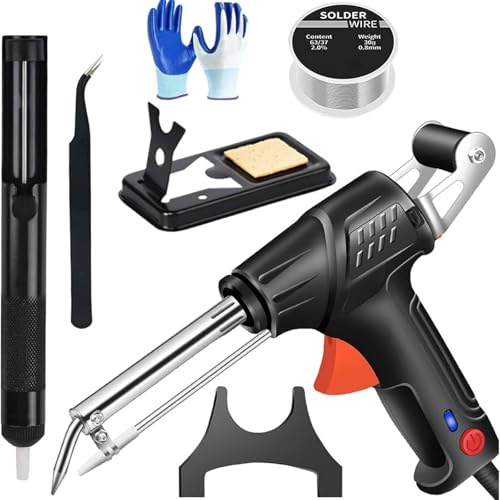 Máquina de soldadura láser, soldador portátil de mano para proyectos de metal y automoción, juego de pistola de soldadura ligera para entusiastas del bricolaje, color negro