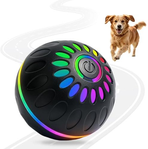 Palla Interattiva per Cani, Palla Rotante Automatica per Cani, Pallina per Canis che si Muove da Sola, Giocattolo Automatico per Canis, Giochi per Can-i Interattivi per Can-i di Taglia Piccola/Media