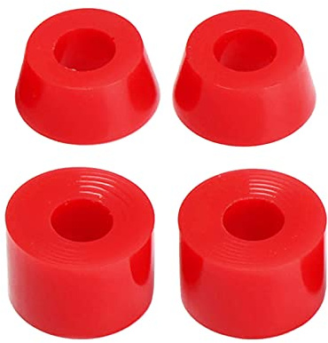 F Fityle 92A Soft Skateboard Truck Bushing Top Bottom Cylindre Cruiseurs Coniques Reconstruisez des Bagues D'amortisseurs pour Camions, Rouge