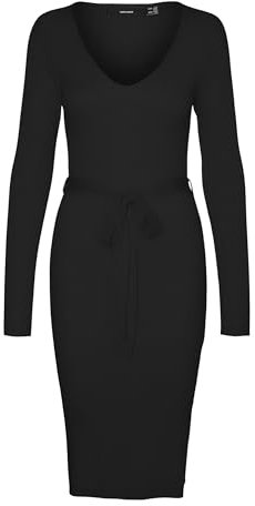 VERO MODA Female Strickkleid VMSABA Midikleid